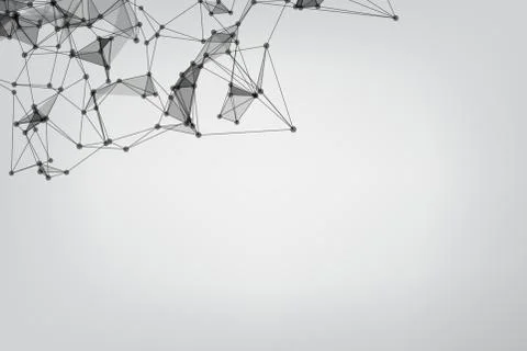 Vector banner design, Global network connection. Geometric connected. Backgro Stockillustratie