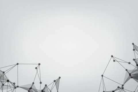 Vector banner design, Global network connection. Geometric connected. Backgro イラスト素材