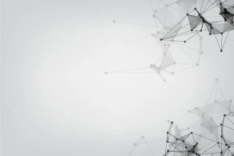 Vector banner design, Global network connection. Geometric connected. Backgro イラスト素材