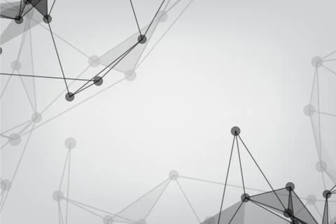 Vector banner design, Global network connection. Geometric connected. Backgro イラスト素材