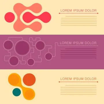 Vector banner design, Stock Illustration