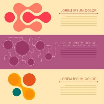 Vector banner design Illustrazione stock