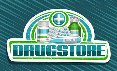 Vector banner for Drugstore Stock Illustration