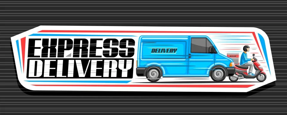 Vector banner for Express Delivery Stock Illustration