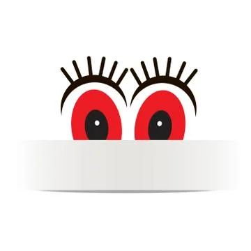 Vector banner eyes Stock Illustration