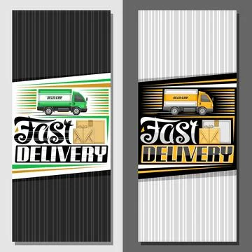 Vector banner for Fast Delivery Stock Illustration