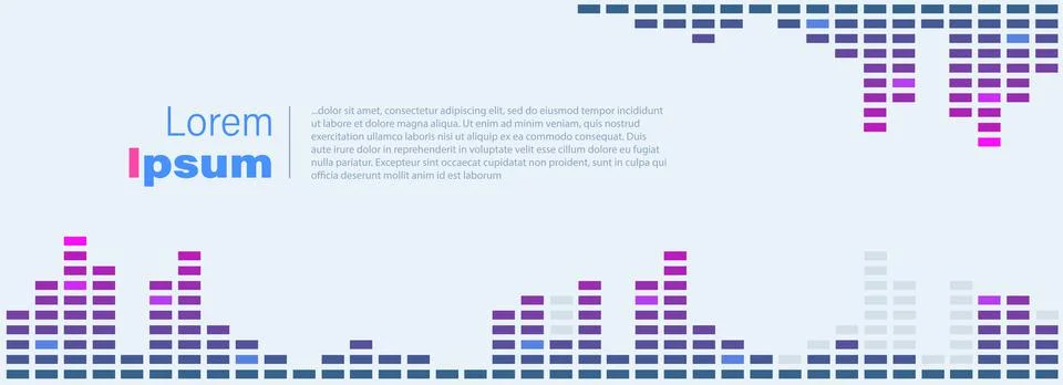 Vector banner flyer template. Abstract background with copy space Stock Illustration