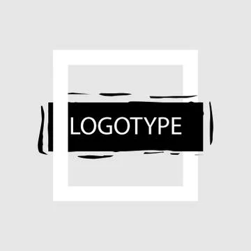 Vector banner with frame and place for logo. Vector illustration eps 10 Stock Illustration