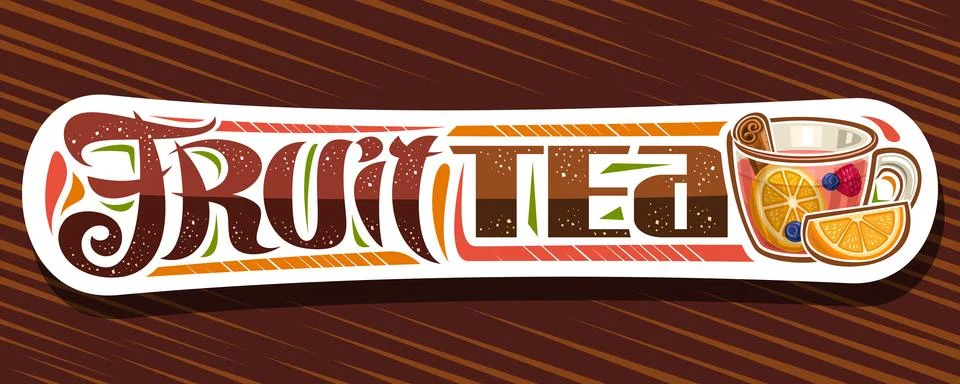 Vector banner for Fruit Tea Stock Illustration