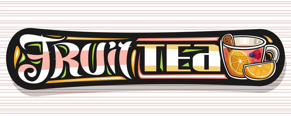 Vector banner for Fruit Tea Stock Illustration
