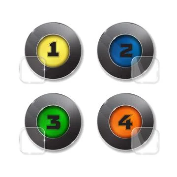 Vector banner with a glass surface for your business titles. Eps Stock Illustration