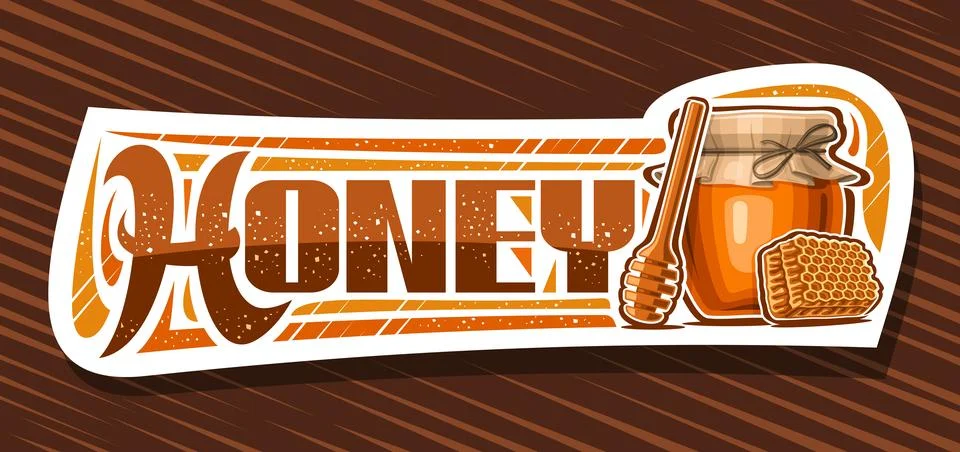 Vector banner for Honey Stock Illustration