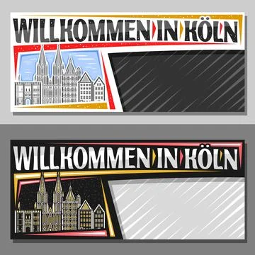 Vector banner for Koln Stock Illustration