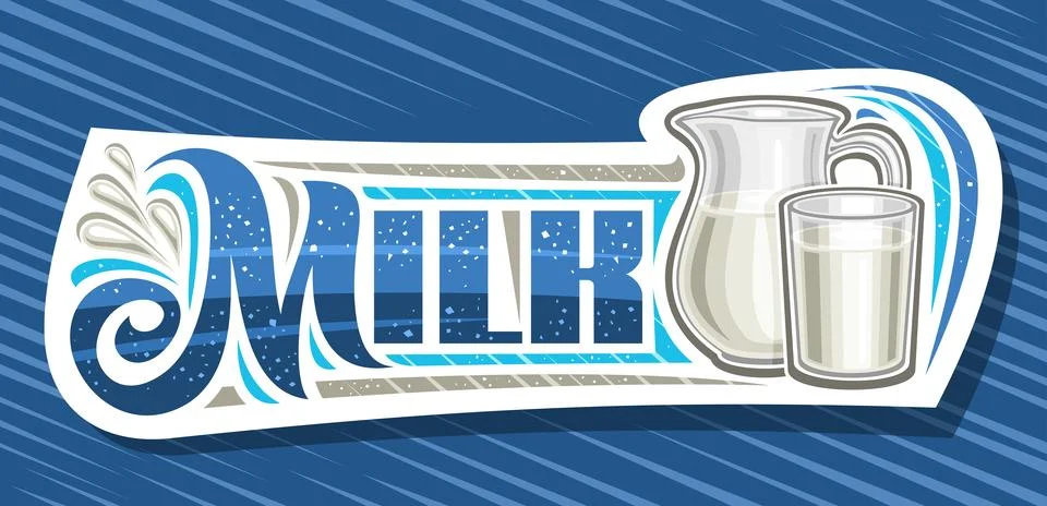 Vector banner for Milk Drink Stock Illustration