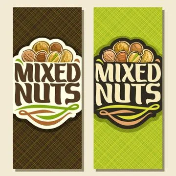 Vector banner for Nuts Stock Illustration