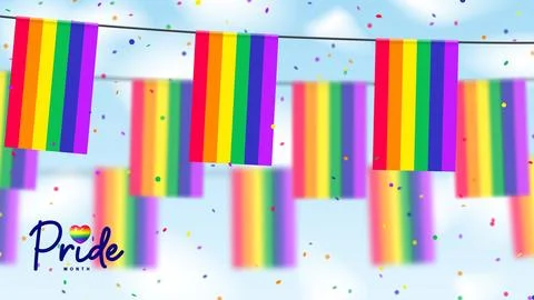 Vector banner for Pride Month Stock Illustration