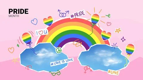 Vector banner for Pride Month Stock-Illustration