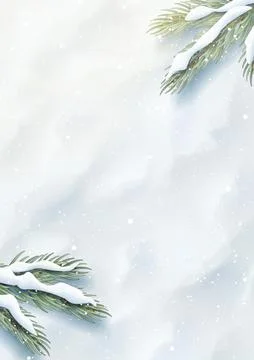 Vector banner with realistic snow Stock Illustration
