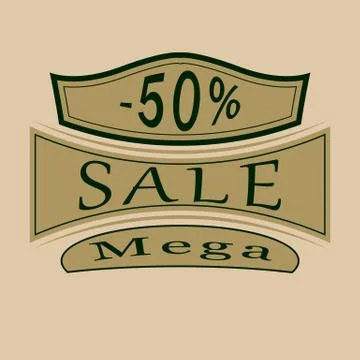 The vector banner for sale. Stock Illustration