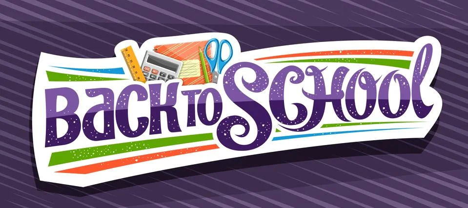 Vector banner for School Stock Illustration