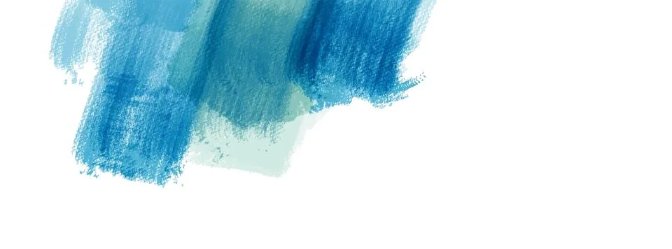Vector banner shape isolated on white background. Hand drawn abstract paint. Stock Illustration