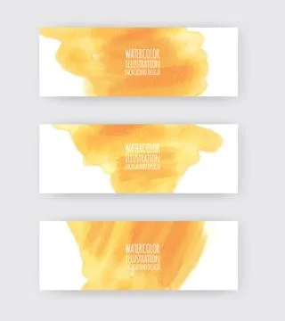 Vector banner shapes collection isolated on white Stock Illustration