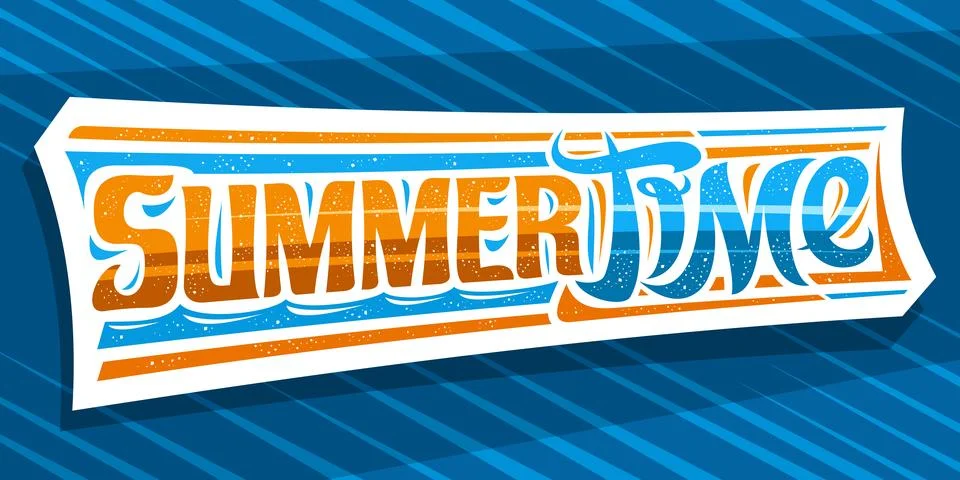 Vector banner for Summer Time Stock Illustration
