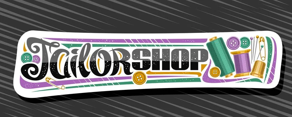 Vector banner for Tailor Shop Stock-Illustration
