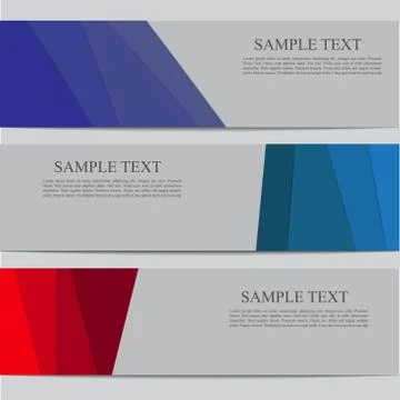 Vector banner template Stock Illustration