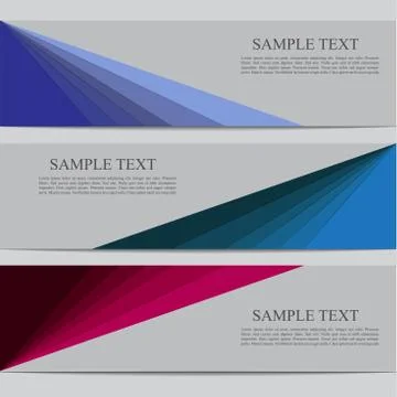 Vector banner template Stock Illustration
