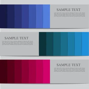 Vector banner template Stock Illustration