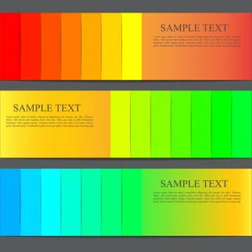 Vector banner template Stock Illustration