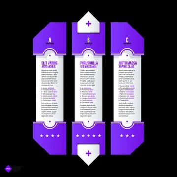 Vector banner template. Useful for web design, presentations and media. EPS10 Stock Illustration