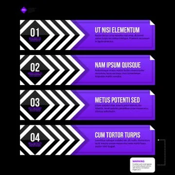 Vector banner template. Useful for web design, presentations and media. EPS10 Stock Illustration