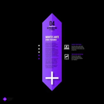 Vector banner template. Useful for web design, presentations and media. EPS10 Stock Illustration