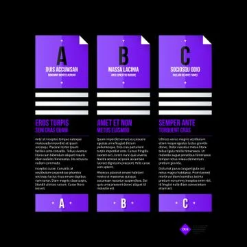 Vector banner template. Useful for web design, presentations and media. EPS10 Stock Illustration