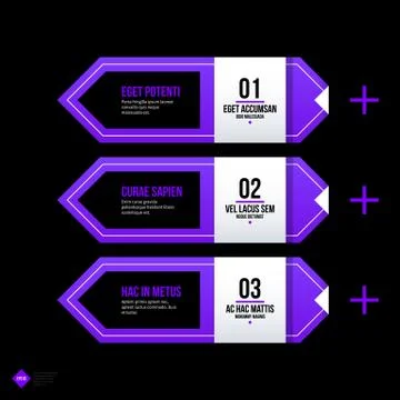Vector banner template. Useful for web design, presentations and media. EPS10 Stock Illustration