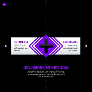 Vector banner template. Useful for web design, presentations and media. EPS10 Stock Illustration
