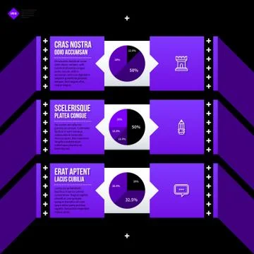 Vector banner template. Useful for web design, presentations and media. EPS10 Stock Illustration