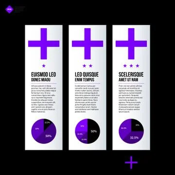 Vector banner template. Useful for web design, presentations and media. EPS10 Stock Illustration
