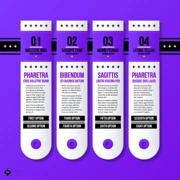 Vector banner template. Useful for web design, presentations and media. EPS10 Stock Illustration