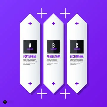 Vector banner template. Useful for web design, presentations and media. EPS10 Stock Illustration