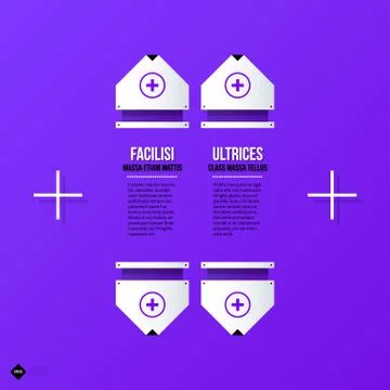 Vector banner template. Useful for web design, presentations and media. EPS10 Stock Illustration