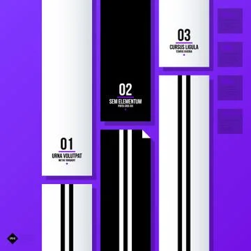 Vector banner template. Useful for web design, presentations and media. EPS10 Stock Illustration