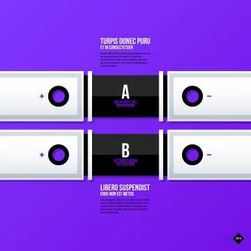 Vector banner template. Useful for web design, presentations and media. EPS10 Stock Illustration