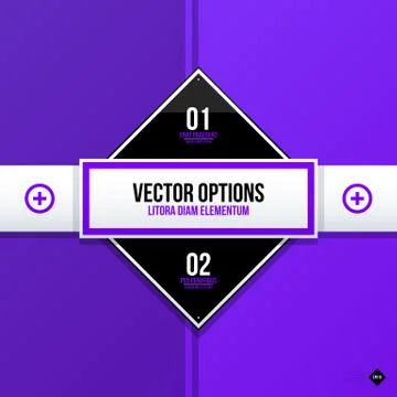 Vector banner template. Useful for web design, presentations and media. EPS10 Stock Illustration