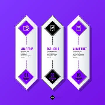 Vector banner template. Useful for web design, presentations and media. EPS10 Stock Illustration