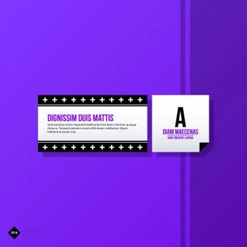 Vector banner template. Useful for web design, presentations and media. EPS10 Stock Illustration