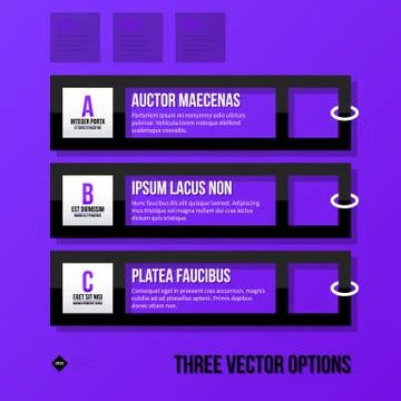 Vector banner template. Useful for web design, presentations and media. EPS10 Stock Illustration