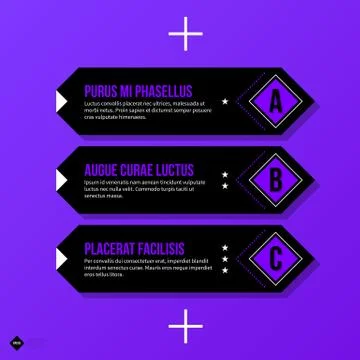 Vector banner template. Useful for web design, presentations and media. EPS10 Stock Illustration